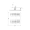 250MM SQUARE SHOWER HEAD [LUME-17]