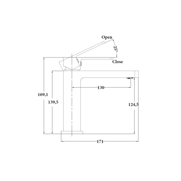 BASIN MIXER BUILDERS RANGE [MINDY-03]