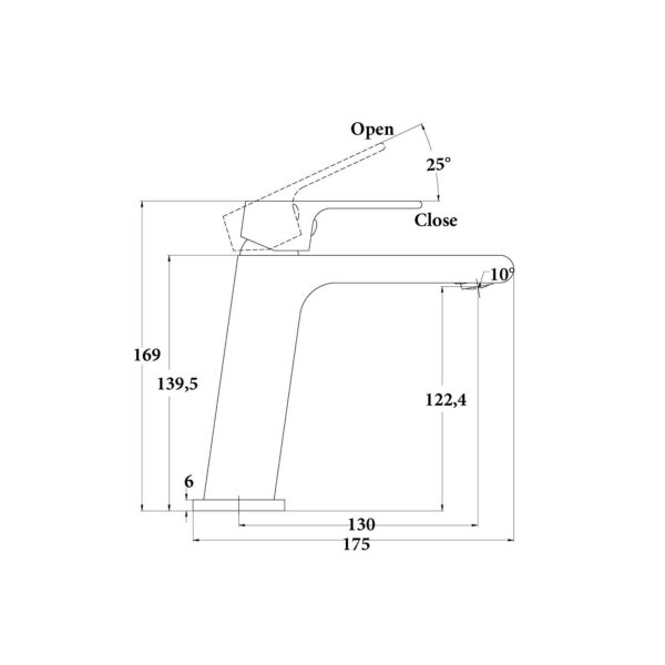 BASIN MIXER [LUME-01]