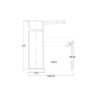 BASIN MIXER WITH STRAIGHT SPOUT [GILDA-01]