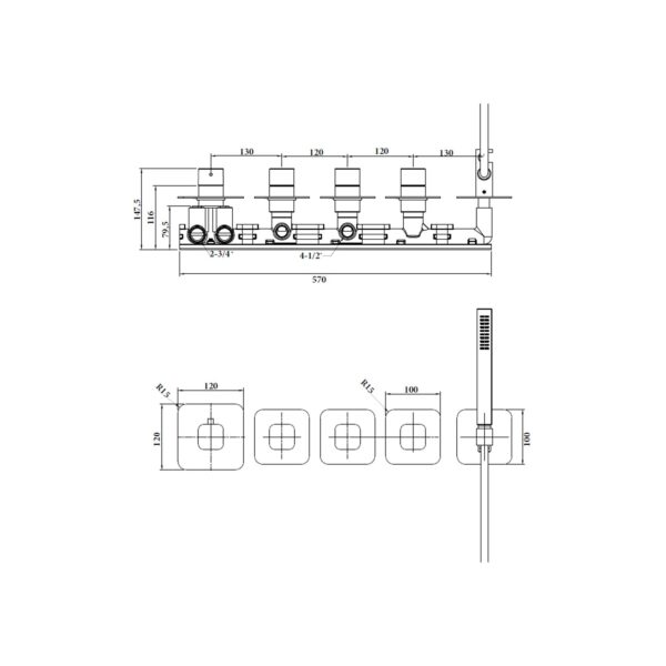 CONCEALED SHOWER SYSTEMS [ONERAL-02]