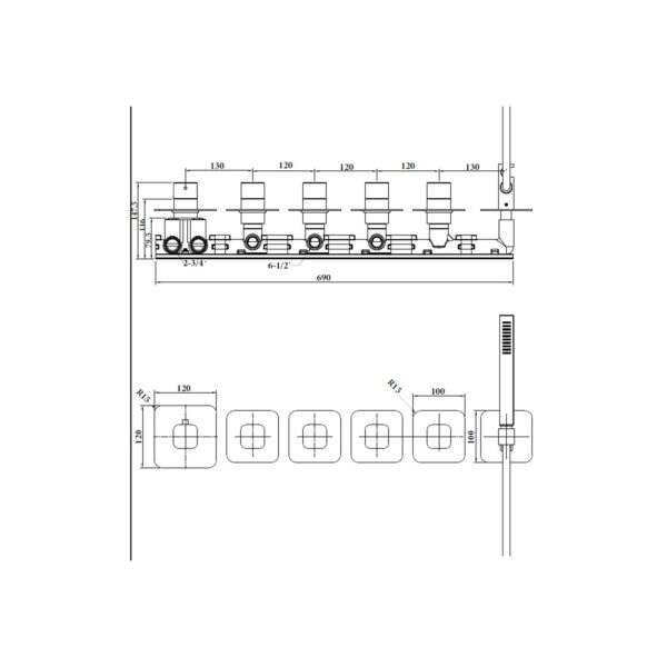 CONCEALED SHOWER SYSTEMS [ONERAL-04]