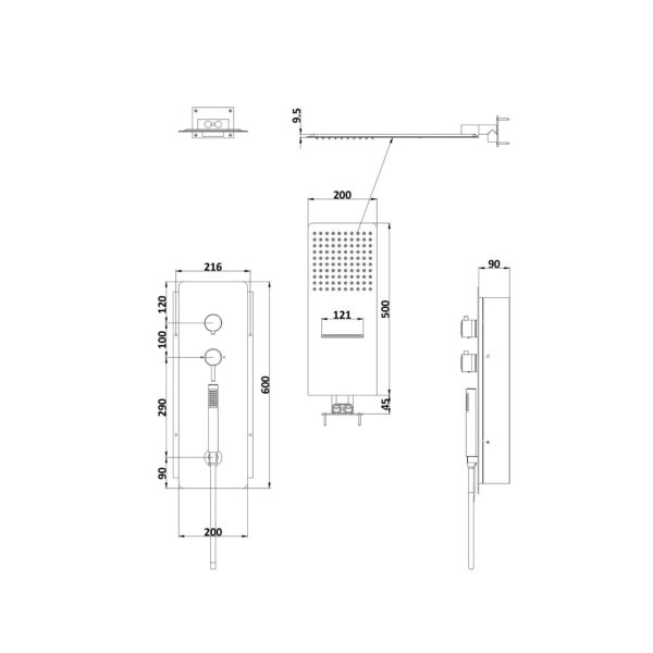 CONCEALED SHOWER SYSTEMS [ONERAL-10]