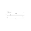 DOUBLE TOWEL RAIL 800mm [LUME-13]