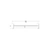 DOUBLE TOWEL RAIL 800mm [MUSA-16]