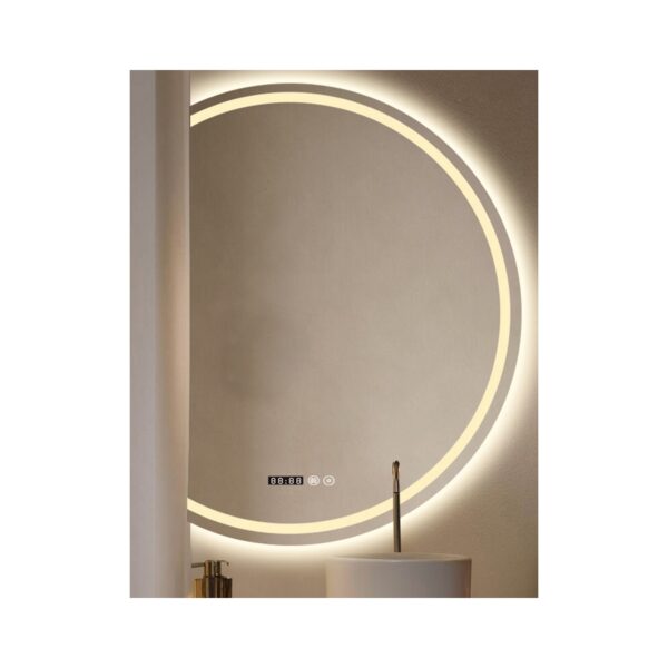 FRAMELESS MIRROR LED D-SHAPED 58x80 [GLAZZY]
