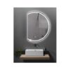 FRAMELESS MIRROR LED D-SHAPED 58x80 [GLAZZY]