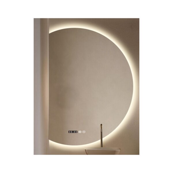 FRAMELESS MIRROR LED D-SHAPED 58x80 [LUNAR]