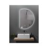 FRAMELESS MIRROR LED D-SHAPED 58x80 [LUNAR]