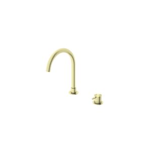 HOB MOUNTED BASIN MIXER WITH ROUND SPOUT [MUSA-05]