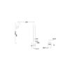 HOB MOUNTED BASIN MIXER WITH SQUARE SPOUT [MUSA-06]