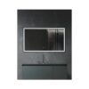 MIRROR LED WITH ALUM. FRAME 80x50[MIROA]