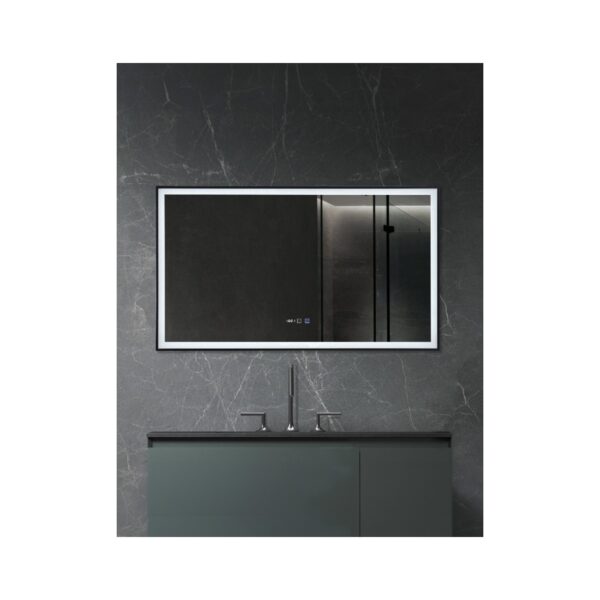 MIRROR LED WITH ALUM. FRAME 80x50[MIROA]