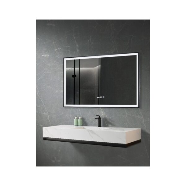 MIRROR LED WITH ALUM. FRAME 80x50[MIROA]