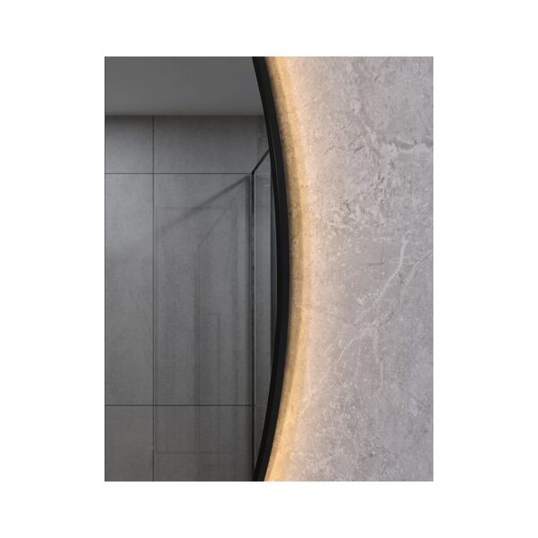 MIRROR LED WITH ALUM. FRAME 8MM 60Φ [RODEZ]