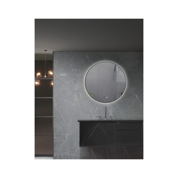MIRROR LED WITH ALUM. FRAME 8MM 60Φ [RODEZ]