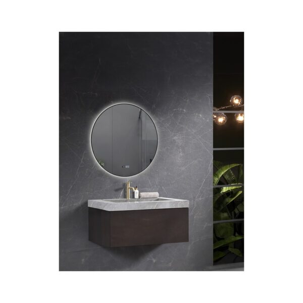 MIRROR LED WITH ALUM. FRAME 8MM 60Φ [RODEZ]