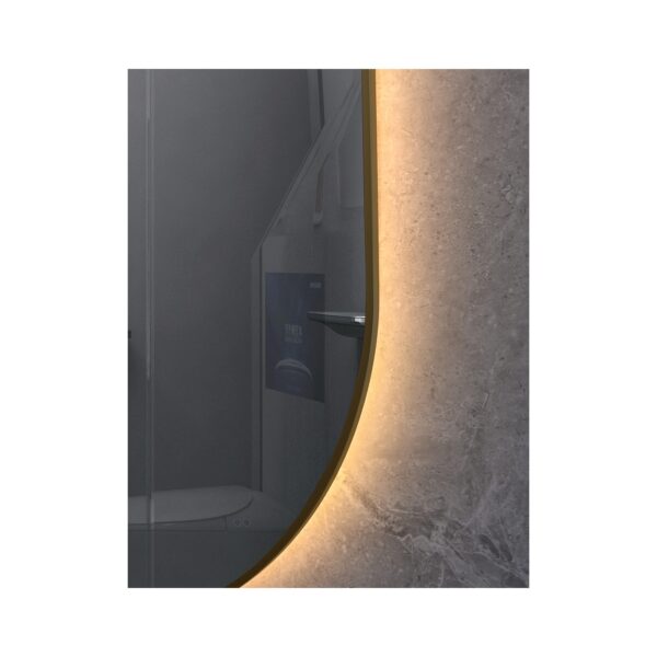 MIRROR LED WITH ALUM. FRAME 8MM GOLD 50X80 [OVIEDO-02]