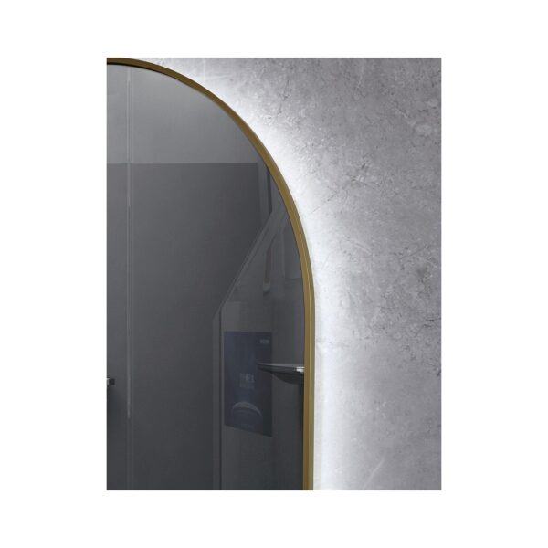 MIRROR LED WITH ALUM. FRAME 8MM GOLD 50X80 [OVIEDO-02]