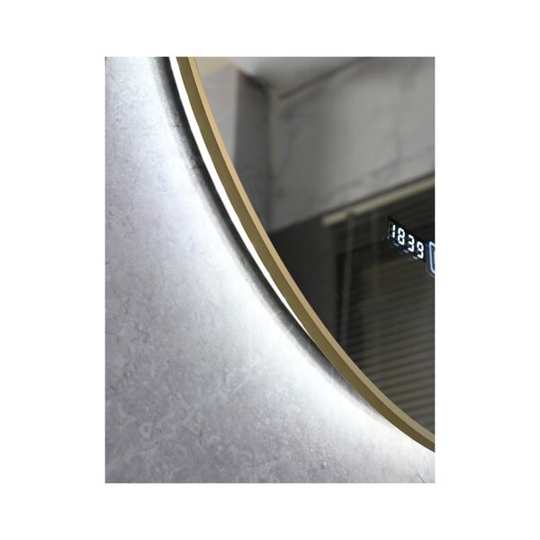 MIRROR LED WITH ALUM. FRAME 8MM GOLD 50X80 [OVIEDO-02]