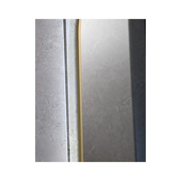 MIRROR LED WITH ALUM. FRAME 8MM GOLD 50X80 [OVIEDO-02]