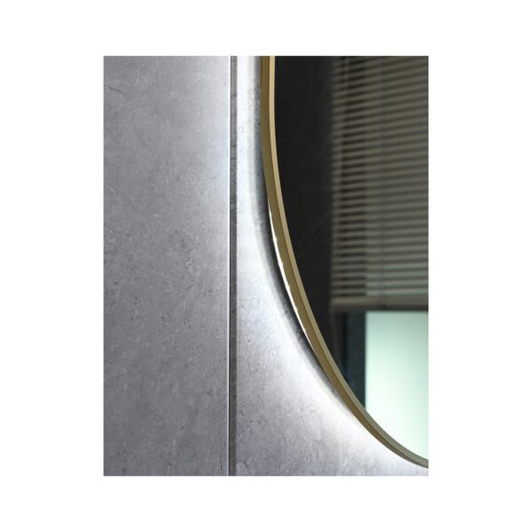 MIRROR LED WITH ALUM. FRAME 8MM GOLD 50X80 [OVIEDO-02]