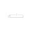 SINGLE TOWEL RAIL 700mm [GILDA-14]