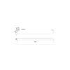 SINGLE TOWEL RAIL 800mm [LUME-12]