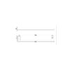 SINGLE TOWEL RAIL 800mm [MINDY-13]