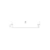 SINGLE TOWEL RAIL 800mm [MUSA-15]