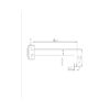 SQUARE SHOWER ARM [LUME-16]