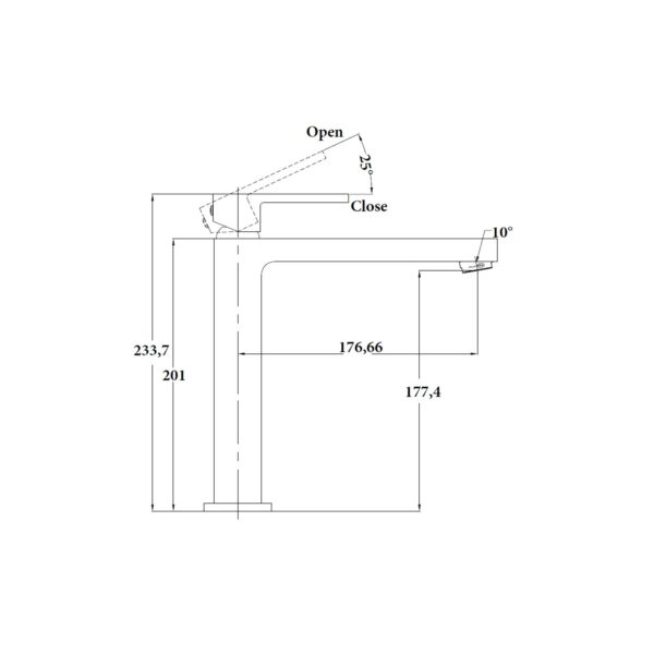 TALL BASIN MIXER [GABI-02]