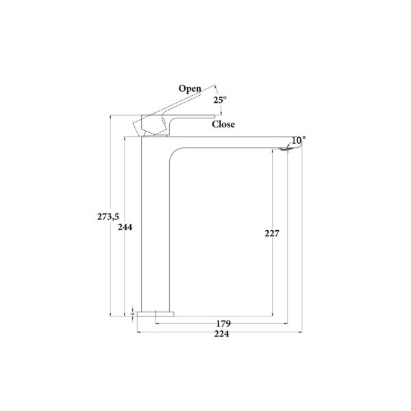 TALL BASIN MIXER [LUME-02]