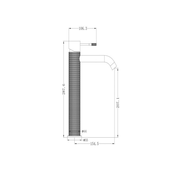 TALL BASIN MIXER [MIRATTO-02]