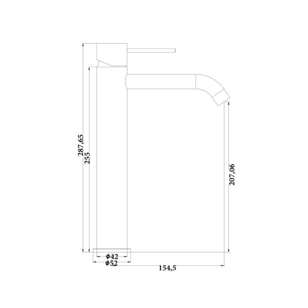 TALL BASIN MIXER [MUSA-02]
