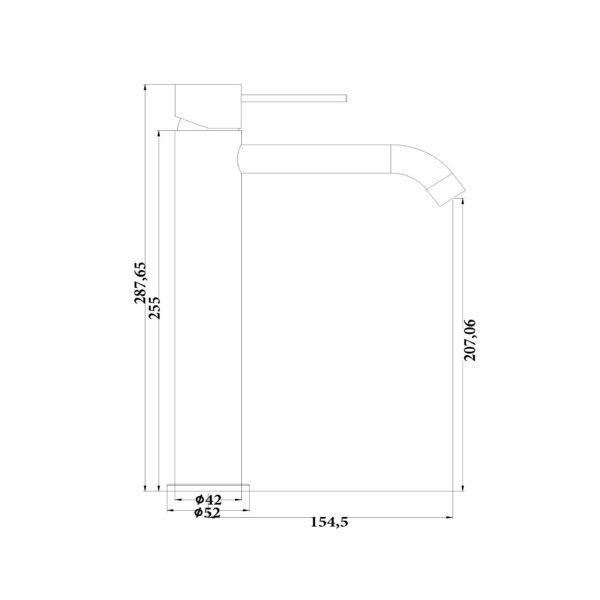 TALL BASIN MIXER [MUSA-02]