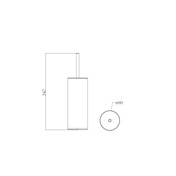 TOILET BRUSH HOLDER  [LUSTA-06]