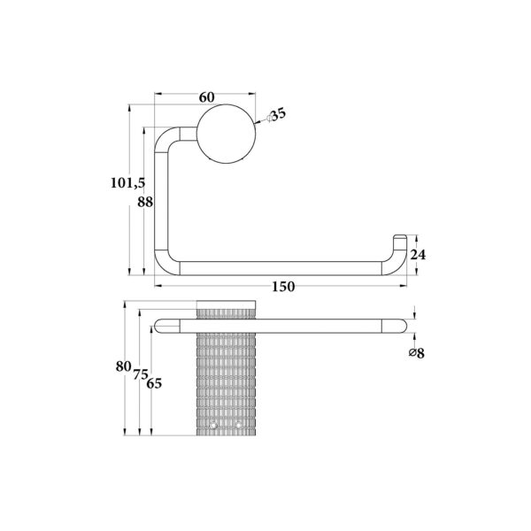 TOILET ROLL HOLDER [MIRATTO-09]