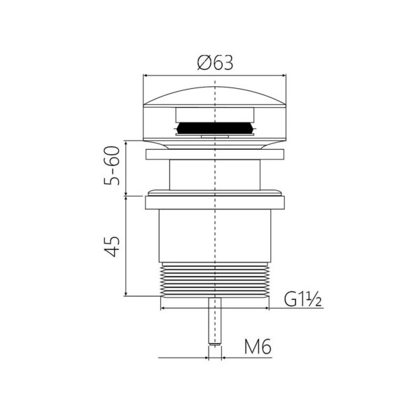 UNIVERSAL POP UP WASTE [POPPY-01]