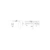 WALL BASIN/BATH MIXER WITH SPOUT [BIANCO-04]