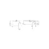 WALL BASIN/BATH MIXER WITH SPOUT [GABI-04]