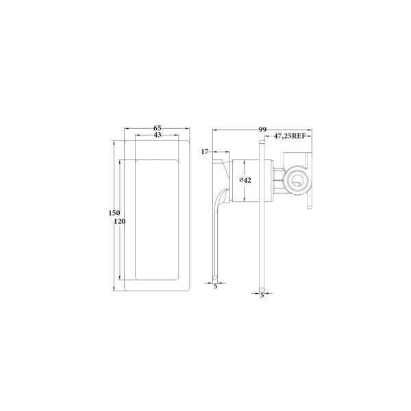 WALL MIXER [CARA-05]