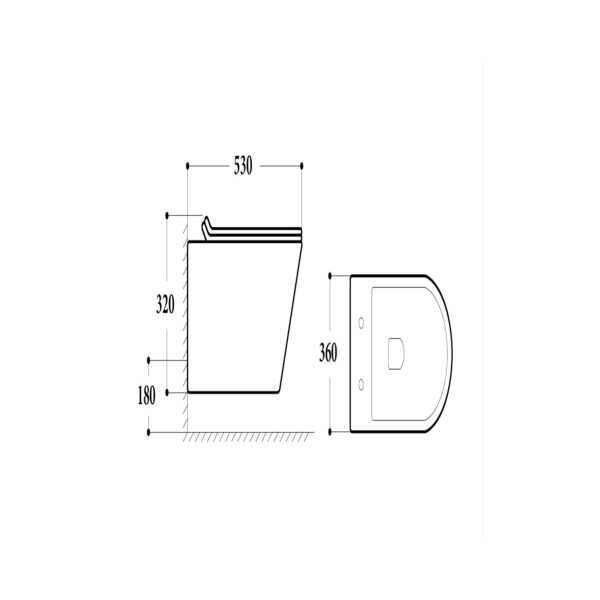 WALL-HUNG TOILET WITH COVER [KESSY-04]