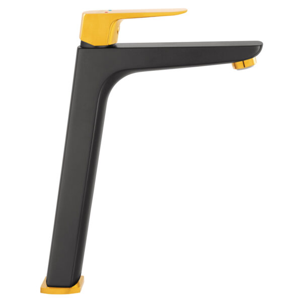 Miscelatore lavabo alto BVI2LVLBLG Nero-Oro Vitto Verdeline
