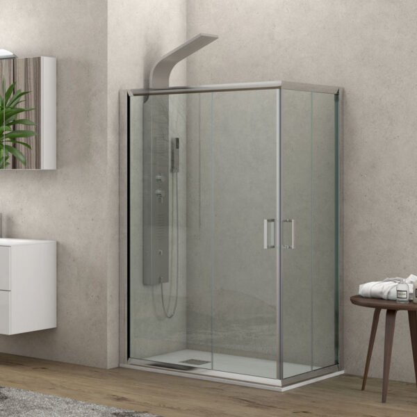 Kabinë dushi drejtkëndëshe N Flora 100 KSLP062 90x110x180 me kristal transparent 5.5 mm