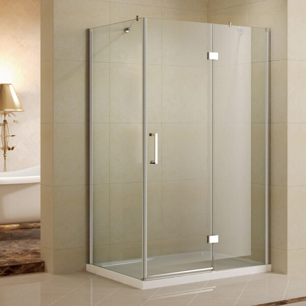 Kabinë dushi drejtkëndëshe në 500 (K-N01) Sinistra 160x90x195 Cromo me kristal transparent