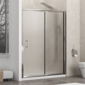 Kabinë dushi mur më mur Flora 500 (KS) 150x180 Cromo me kristal pëlhure 5