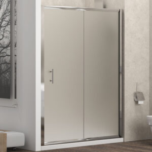 Kabinë dushi mur më mur Flora 500 S-10A 110x190 Cromo me kristal Icy Nano 6 mm