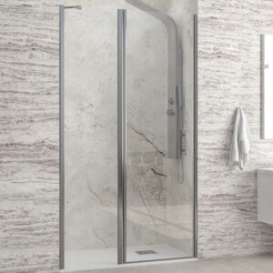 Kabinë dushi mur më mur Panex 400 Alto 850x2000 Cromo me kristal transparent 6 mm