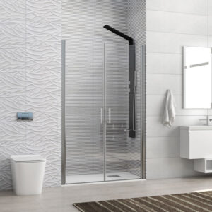 Kabinë dushi mur më mur S-28 Alto Sallon 700-750x2000 Cromo me kristal transparent 6 mm (S-28A2-2